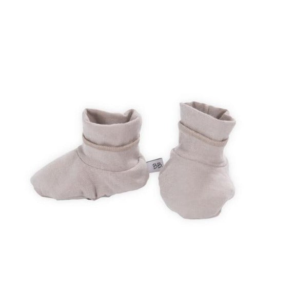 babbucce neonato bamboom color sabbia